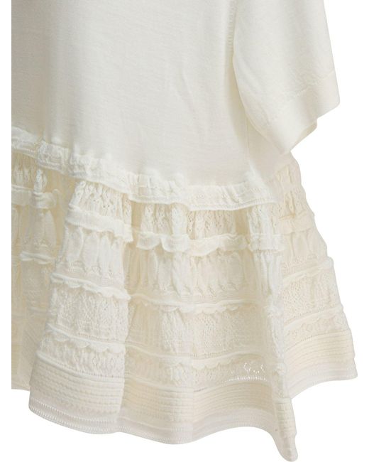 Alaïa White Virgin Wool T Shirt