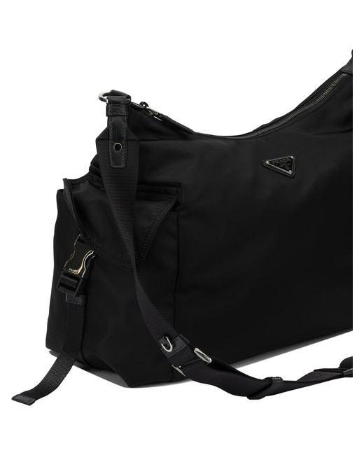 Prada Black Explore Large Shoulder Bag for men