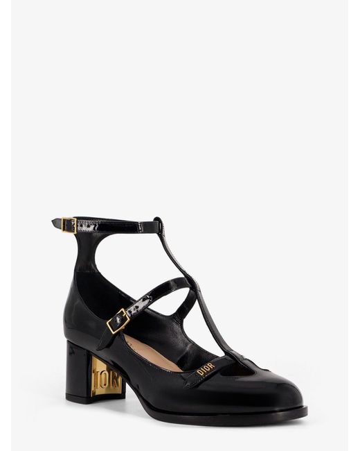 Dior Black Dior Aime Dior Patent Leather Mary Jane Pumps