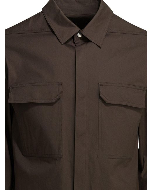Rick Owens Brown Cotton Jacket for men