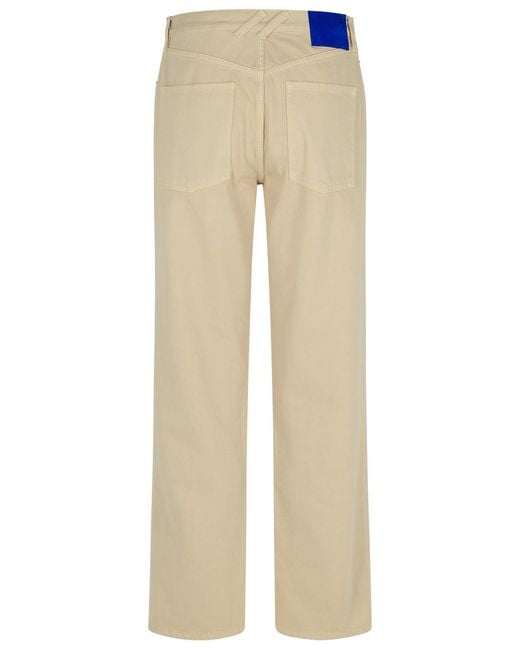 Burberry Natural Cream Cotton Jeans