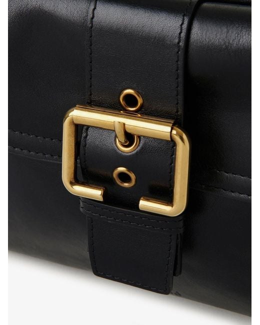 Chloé Black Carry Shiny Buffalo Leather Shoulder Bag