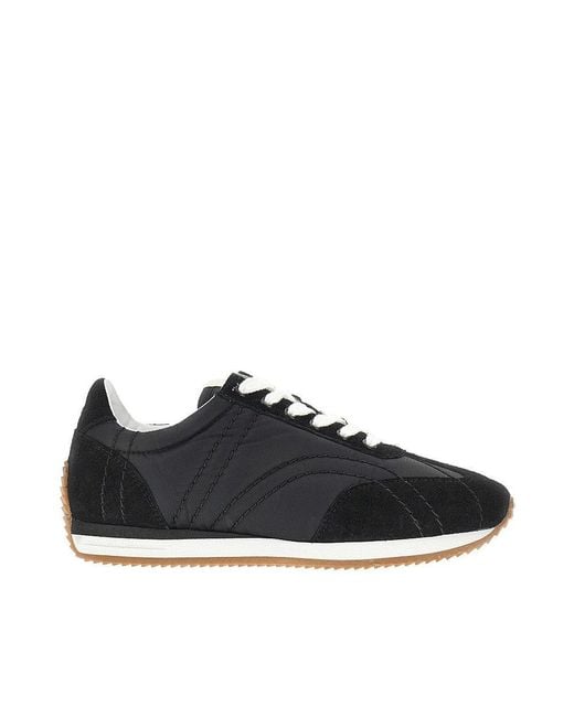 Totême Black Nylon And Suede Leather 'Sport' Sneakers