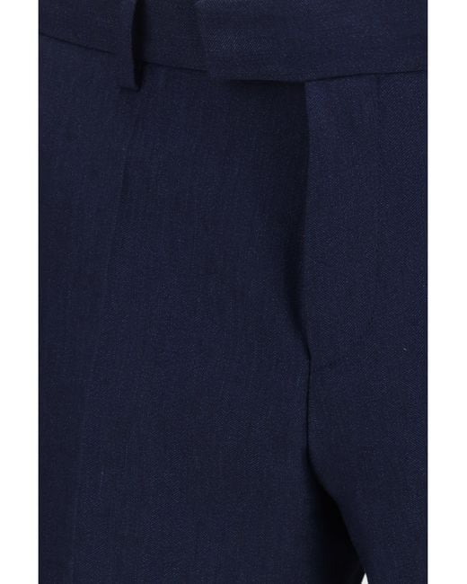 Boss Blue Suit Linen-Mohair for men