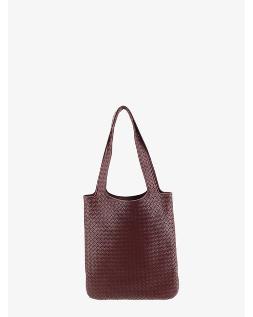 Bottega Veneta Purple Veneto Leather Shoulder Bag for men