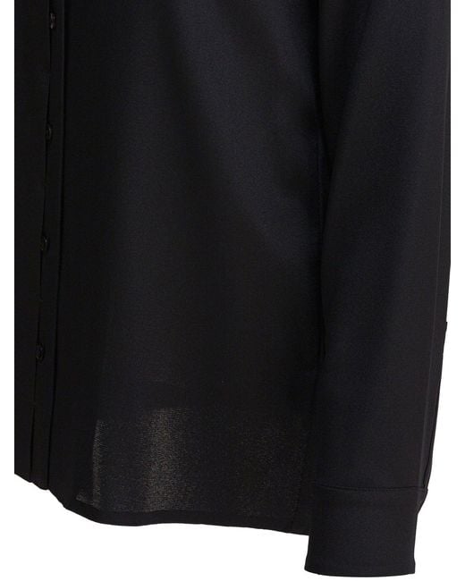 Max Mara Pure Blue Shirts Black