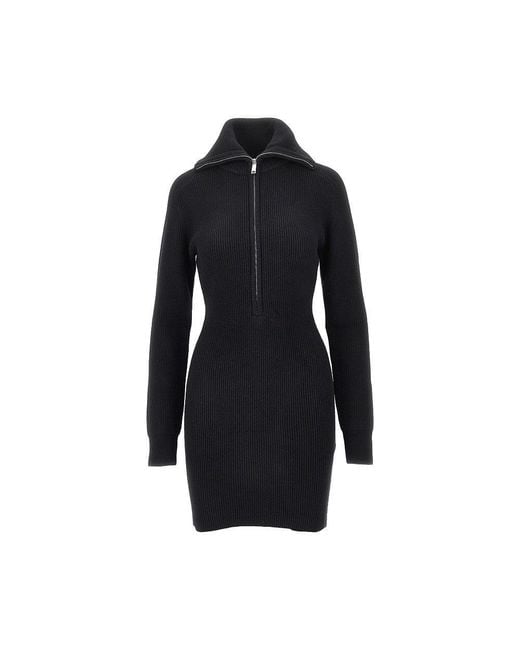 Anine Bing Black 'June' Knitted Mini Dress