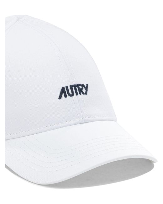 Autry White Cotton Hat for men
