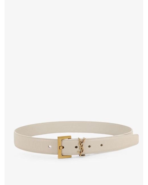 Saint Laurent Natural Leather Belt