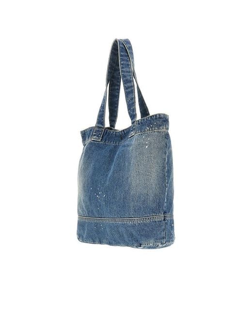 Carhartt Blue Destroy Denim Tote Bag for men