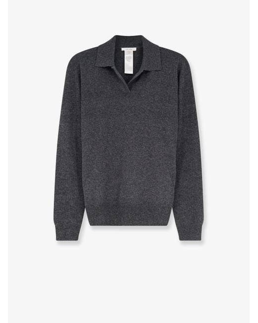 The Row Blue Oashi Cashmere Top Sweater