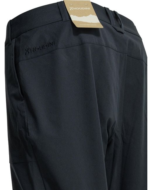 Houdini Sportswear Blue "M's Go Pants Ii" Technical Pants for men
