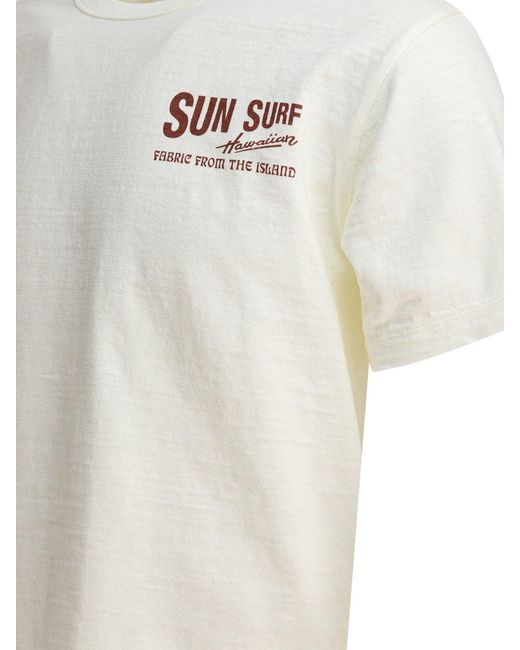 Sun Surf White Mccully Chop Sui T-shirts Beige for men