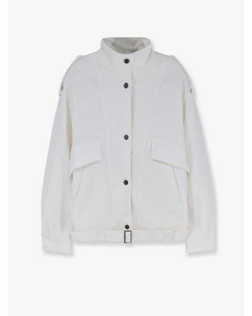 TONYWACK White Oversized Denim Jacket