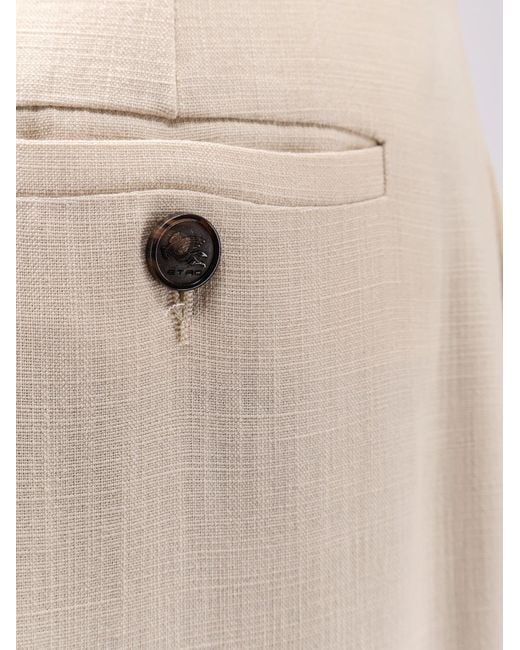 Etro Natural Viscose Trousers