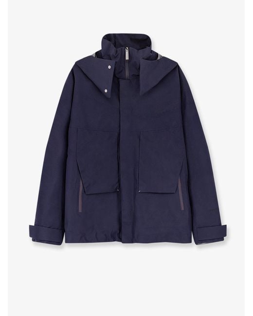 Laminar Blue Waterproof Jacket With Padding for men