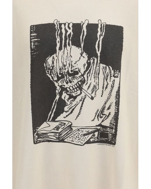Our Legacy White Angry Fan Mail Oversized Graphic Sweatshirt for men