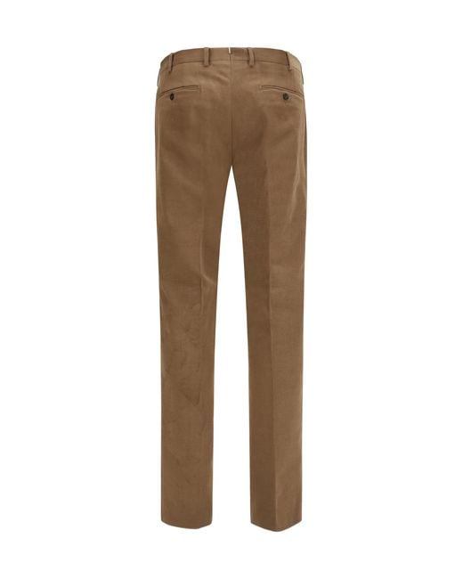 Germano Natural Tailored Corduroy Pants for men