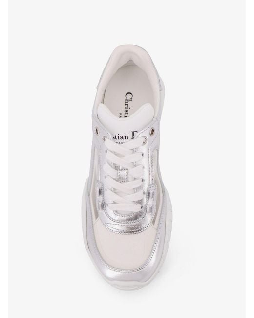 Dior White Dior Laminated Leather Dior Tech Sneakers