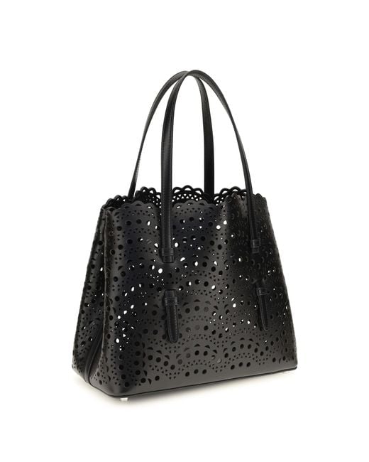Alaïa Black Shoulder Bag Mina 25