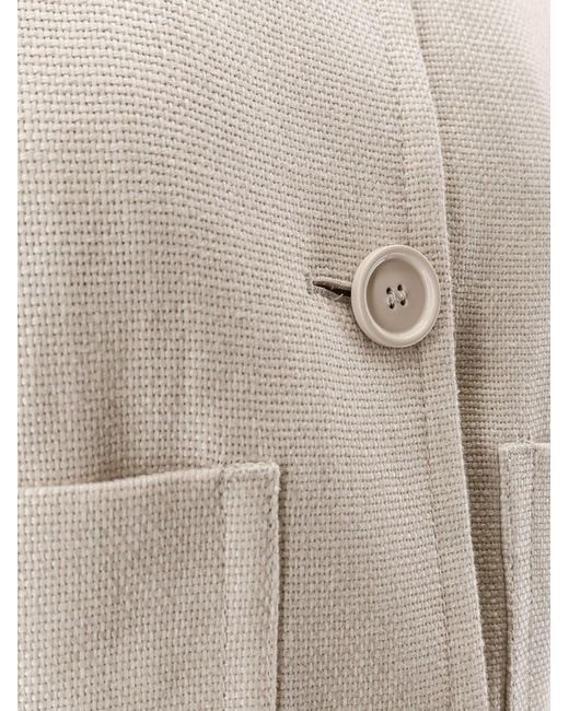 Max Mara White S Max Mara Jackets Lino Cotone Elastan