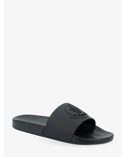 Moncler White Basile Rubber Sandals for men