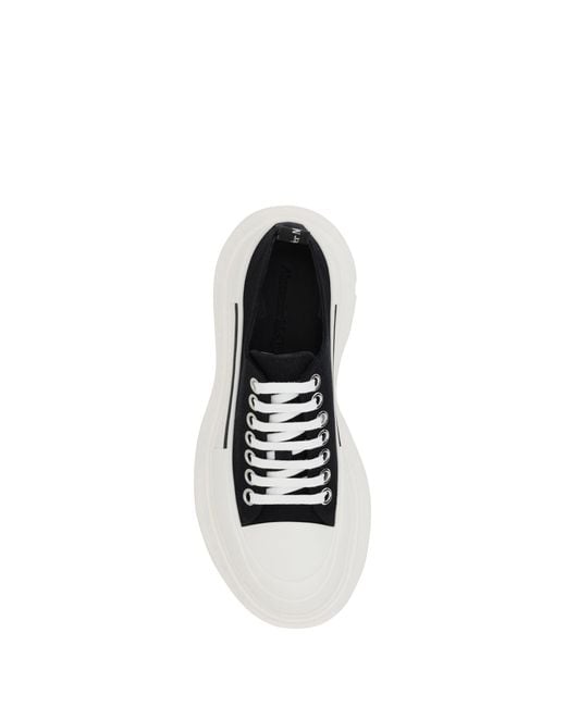 McQueen White Tread Slick Sneakers