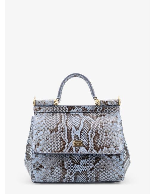 Women's Blue Handbag Sicily Python