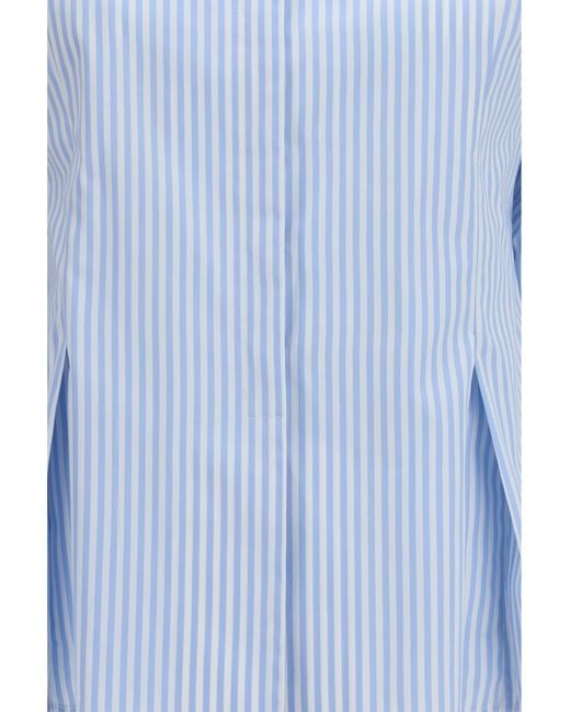 Crida Milano Blue Cotton Shirt Lavanda