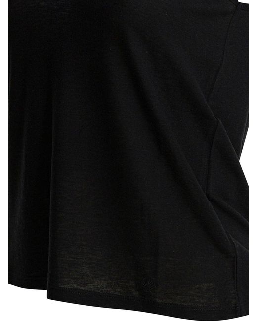Loulou de Saison Black Viscose Top