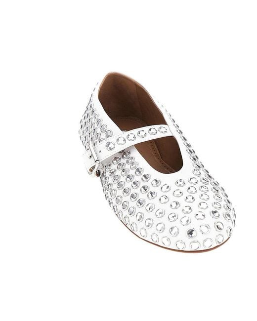 Alaïa White Ballerina Flat