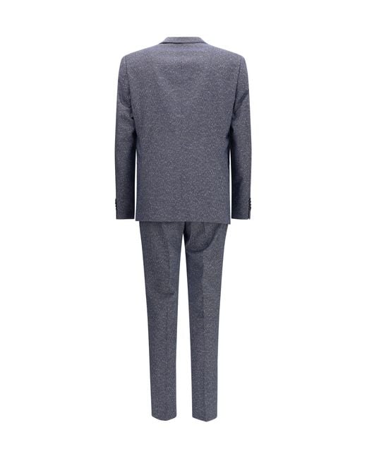 Boss Blue Suit Viscose-Cotton for men