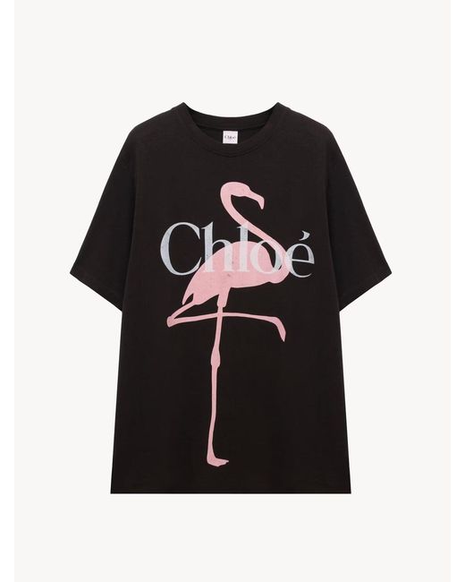 Chloé Black Chloé Wide Fit T-Shirt