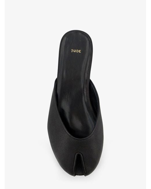 Jude White Date Flat Leather Sandals