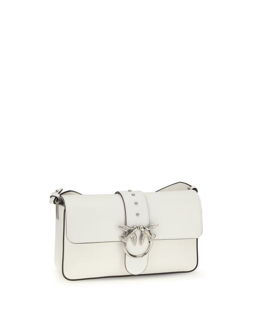 Pinko White Shoulder Bag Love One