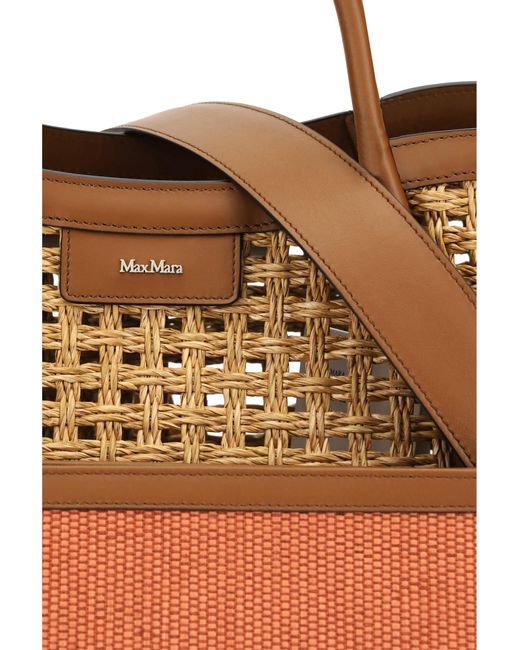 Max Mara Metallic Marine Tote Bag