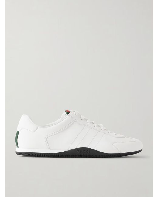Gucci White Shift" Leather Sneakers for men
