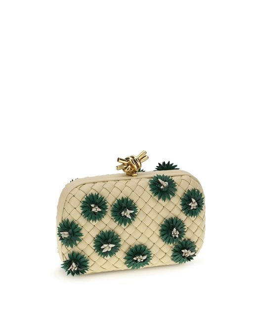 Bottega Veneta Green Knot Clutch