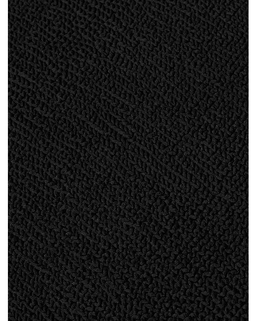 Hunza G Black The Original Crinkle Dress