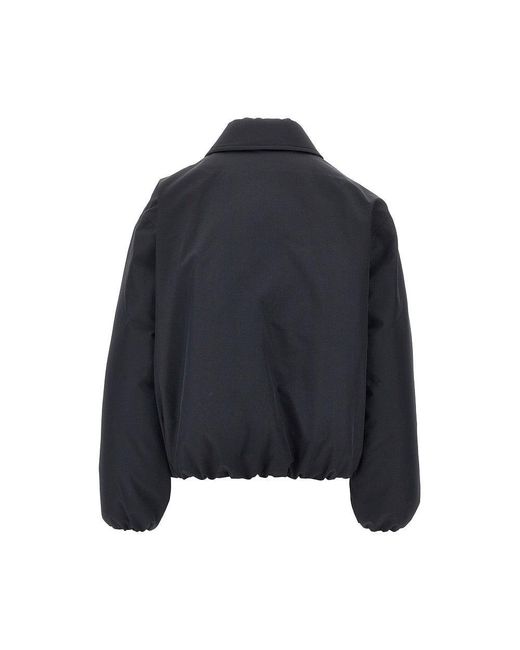 Jil Sander Blue Boxy Fit Down Jacket
