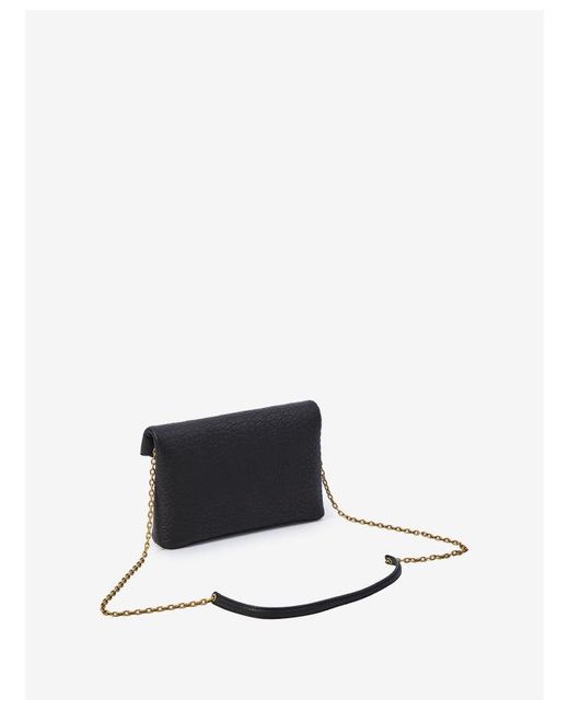 Saint Laurent White Envelope Mini Pouch With Chain