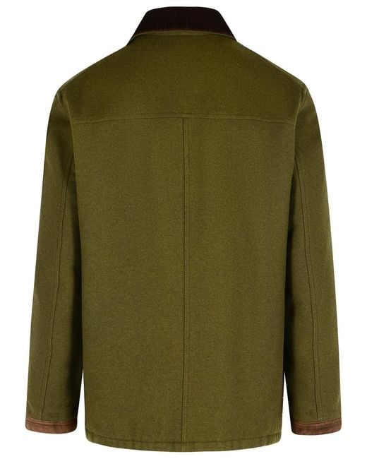 Fay Green '4 Ganci' Wool Blend Jacket for men