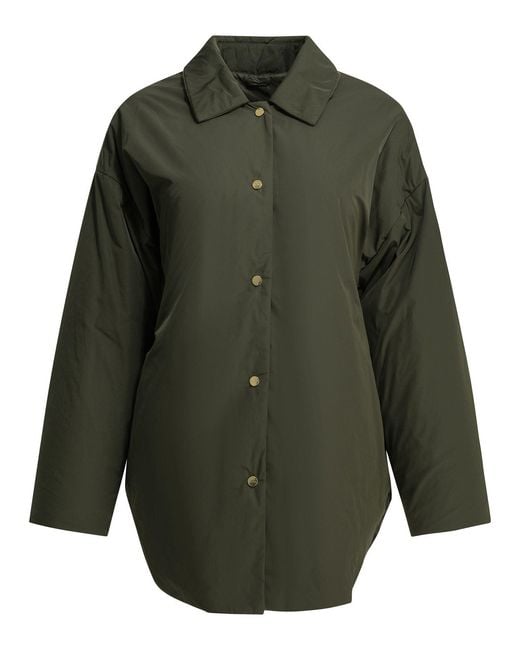 Max Mara Green Reversible Padded Jacket