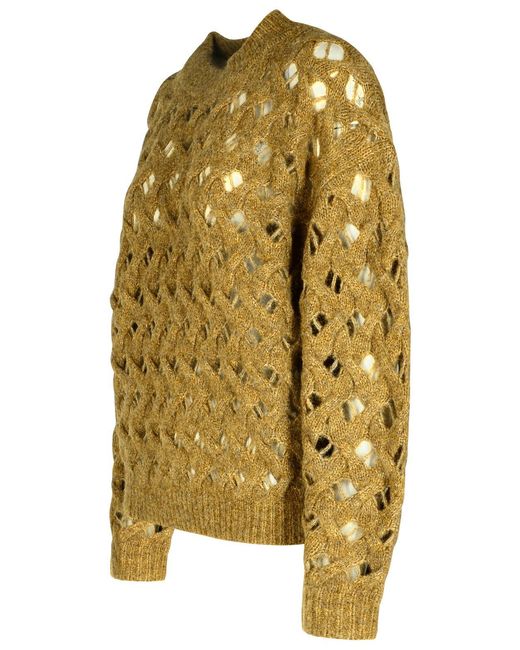 Isabel Marant Yellow 'Aurelia' Acrylic Blend Sweater