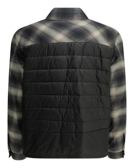 Moncler Black Cornisello Overshirt Jacket for men