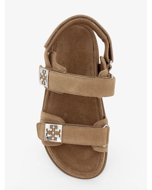 Tory Burch Brown Suede Sandals Mellow Sport