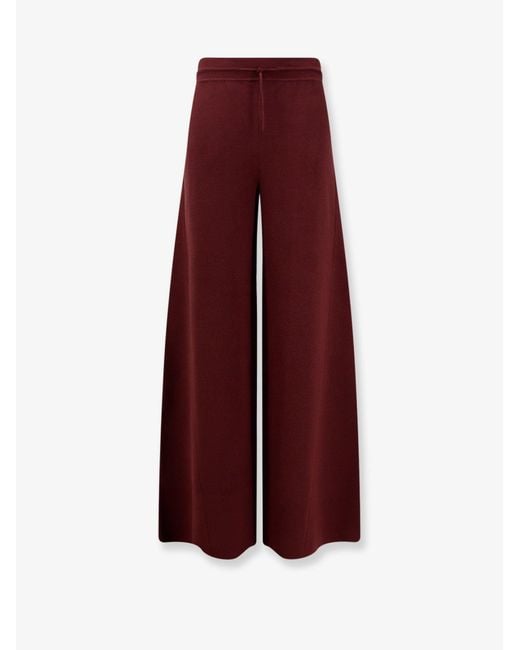 Loro Piana Purple Siena Silk And Cotton Trousers