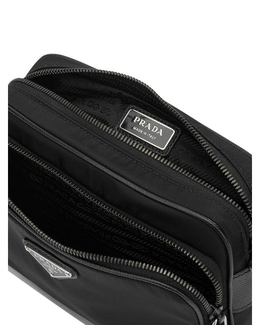 Prada Black Small Re-Nylon Shoulder Bag for men