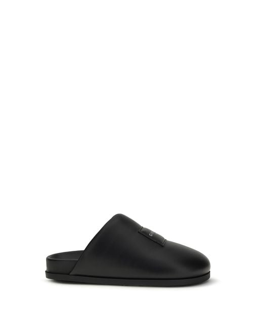 Givenchy Black Leather Mules