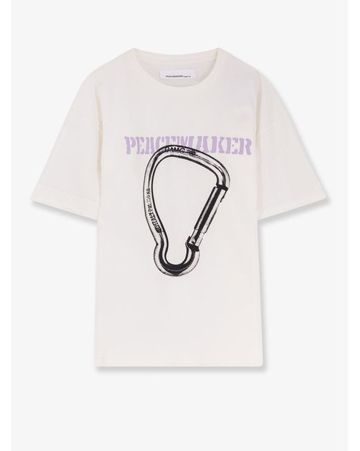 Oamc Peacemaker Natural Cotton T-Shirt for men